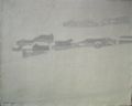 Nevicata a Chamois - 1968 - 65x80